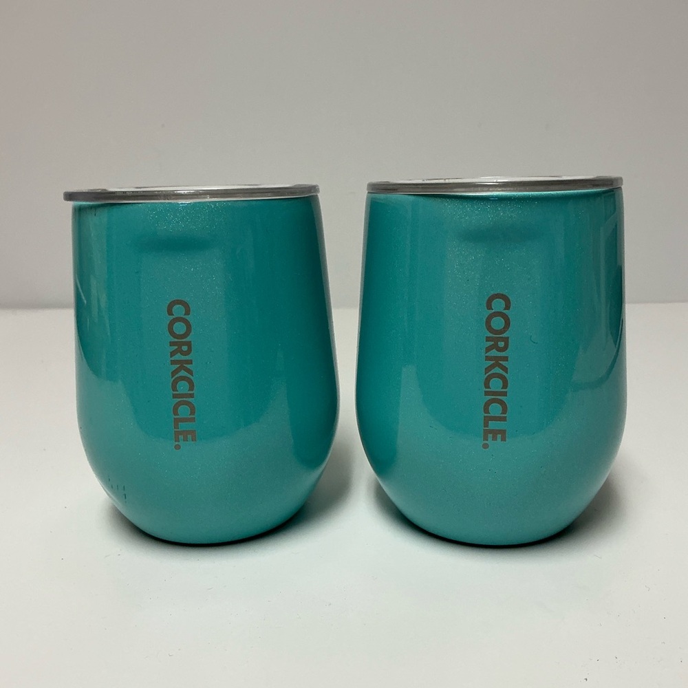 Corkcicle Aqua Wine Tumblers - Set of 2